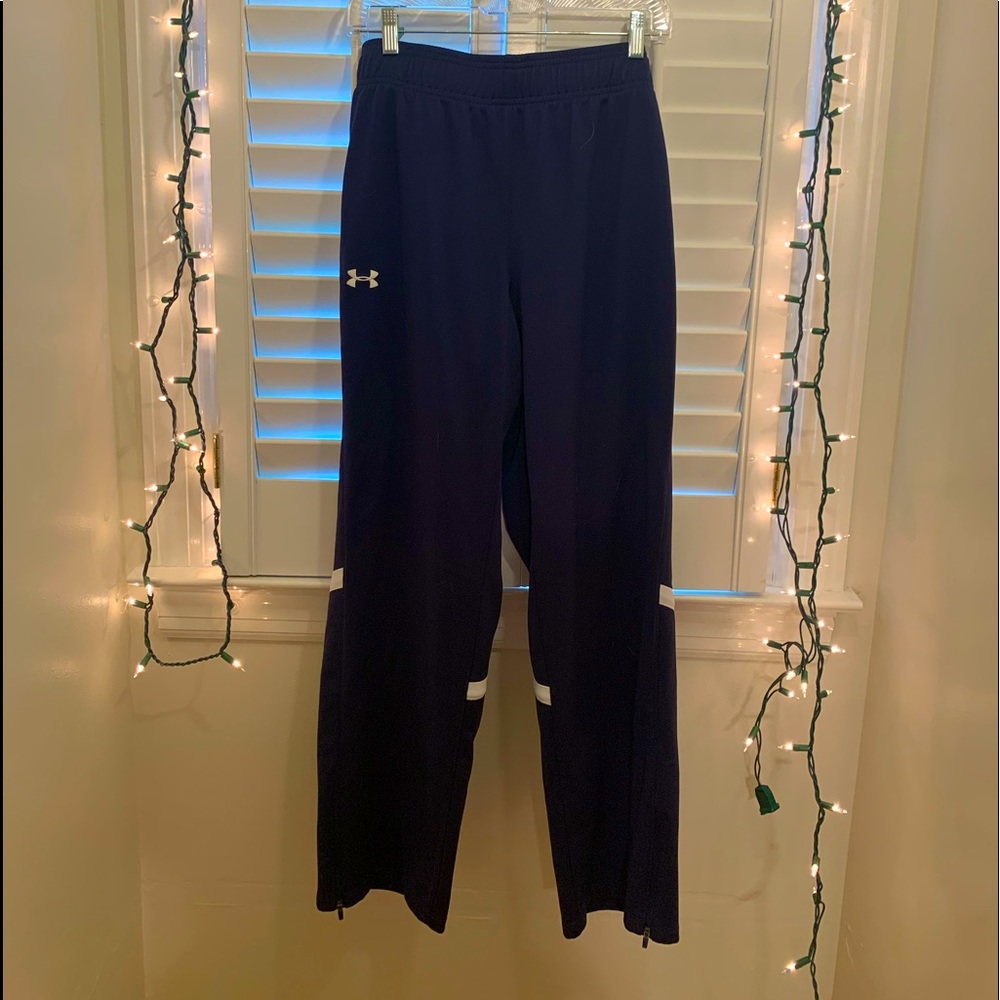 Under Armour, Navy Track Pants, XL